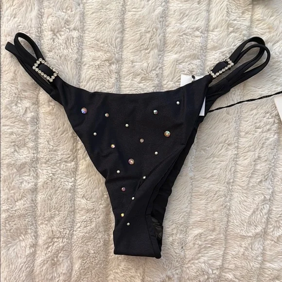 Alessandra Rick Crystal Embellished Bikini Size 44 (US Sz 8) MSRP$620 NWT - Picture 6 of 9